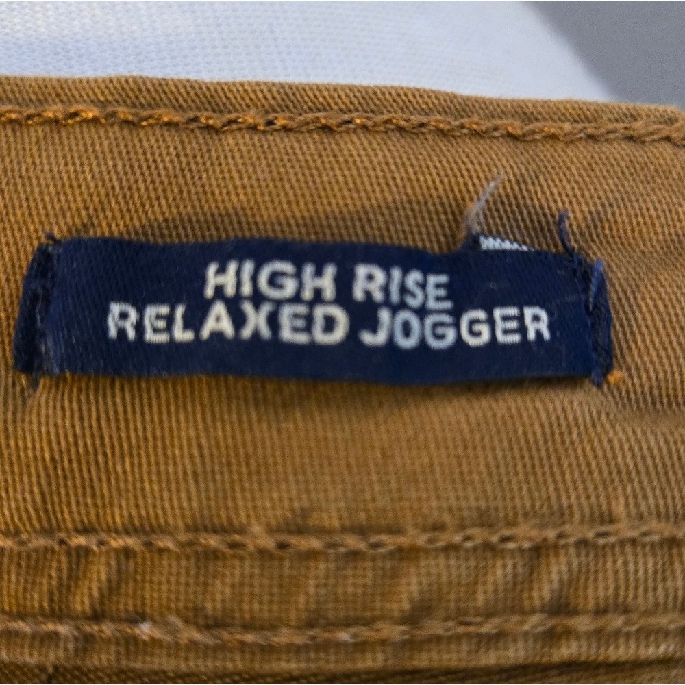 AERO High Rise Cargo Joggers Tan — Minimal‎ Normcore Utility Size M Neutral - Picture 7 of 8